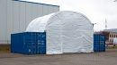 TC806 container shelter, 48 m2 shelter for 2 containers