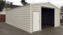 E509 steel storage building, 5.7 m wide, uninsulated