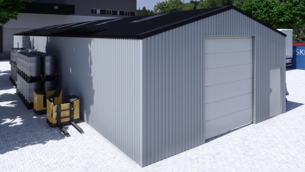 Storage Building H829h Non Insulated, Garage Door Storage Building