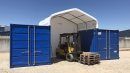 Container shelter TC412 Saddle Roof