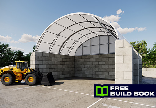 Couverture de silo 15x12m toit en arche