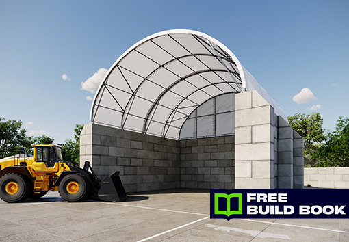 Bunker silo shelter 12x12m Arched Roof